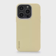 DECODED - iPhone 14 Plus 系列抗菌矽膠手機殼 - 奶油黃