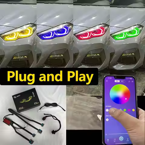 CSL style yellow DRL for BMW F40 F44 118i 218i M235iX lemon yellow blue red RGB daytime running ligh