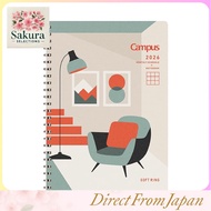Kokuyo 2026 Campus Soft Ring Monthly Block Diary Planner - Various Sizes and Cover Designs, Starting