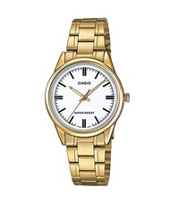 นาฬิกาข้อมือ CASIO นาฬิกาข้อมือผู้หญิง รุ่น Standard Gold รุ่น LTP-V005G-7A LTP-V006G-9B สีทอง/หน้าปัดขาว ทอง/หน้าปัดทอง  นาฬิกา