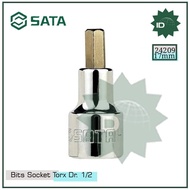 SOCKET 24209 1/2" DR. 50L HEX BIT SOCKET 17MM SATA
