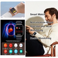 Intelligent Non-invasive Blood Glucose Uric Acid Monitoring Watch  Heart Rate Monitoring Fitness Hea