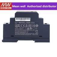 Taiwan MEAN WELL HDR-15 5V/12V/15/24V/48V Rail-mounted DC switching power supply 15W thin DR15 stepp