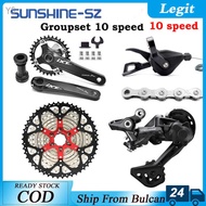M4100 Deore 1X10s Groupset 10 Speed Shift Lever M4120 Rear Derailleur SUNSHINE Cassette