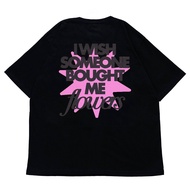 SILENTCO - Bought Me Flowers Black Oversize Tshirt