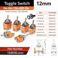 12mm Toggle Switch 2P 3P 4P 6P On On Off On Off On.