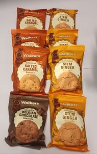 Walkers 餅乾 - 焦糖、薑味、比利時朱古力 biscult caramel, stem ginger,beigian chocolate