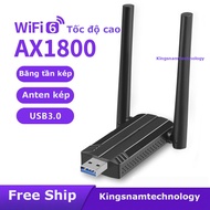1800Mbps USB wifi + bluetooth 600Mbps 1300Mbps 5G wifi 6 150M 300M wifi receiver for pc laptop bluet