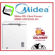Midea MDRC152FZG01-SG White Chest Freezer, 99L, Energy Rating A+