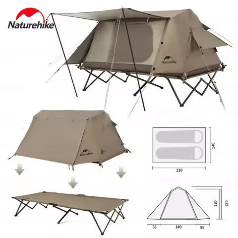 Naturehike A-Type Automatic Tent Outdoor Camping Shelters Ridge Off The Ground One Touch Tent 1-2 Pe