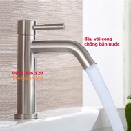 Vòi Rửa Mặt Lavabo Vòi Lạnh chất liệu inox N6000 Fotar vòi sáng đẹp khách mua nhiều vòi lavabo