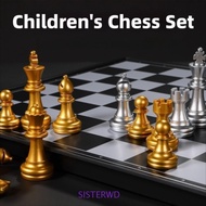 SISTERWD International Chess, Folding Plastic Magnetic Chess Set, Portable 25/32cm Chessboard Magnet
