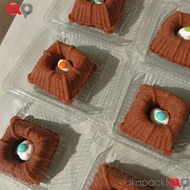 SSY-Tray Mika Plastic Cake BSM KM-B6A size 6x6x3cm contents 100pc