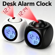 New Multi-Function English Talking Projection Clock LED Projection Alarm Clock Voice Time Announceme