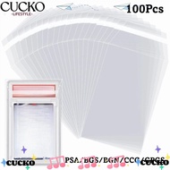 BACKSTR 100 Sheets PSA BGS Slab Sleeve, Waterproof Durable PSA BGS Card Brick Film,  Transparent Str