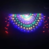 Diwali Curtain Net Light Deepavali Peacock Open Screen 3 Meters 420 LED Lights Festvial Deepavali Decoration Lights Christmas Lights