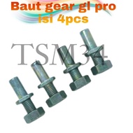 Contains 4 pcs of gl pro gl max gl100 gear bolts