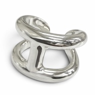 Unused □HERMES Osmo's GM AG925 Ring, Silver, IT 58 (equivalent to JP size 18), Made in Italy, Weight
