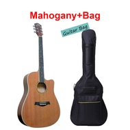 AK Guitar AK-320 330C 41 Inch Acoustic Guitar Spruce Top Mahogany Side & Back / Cutaway + Accessori