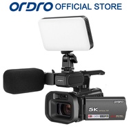 ORDRO Video Camera 5K 30FPS Camcorder 48MP Photo Vlogging Camera 12X Optical Zoom 3.5Screen for Phot