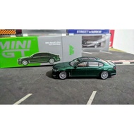 Diecast Mini GT Alpina B7 X Drive Alpina Green Metallicbmw no. 498