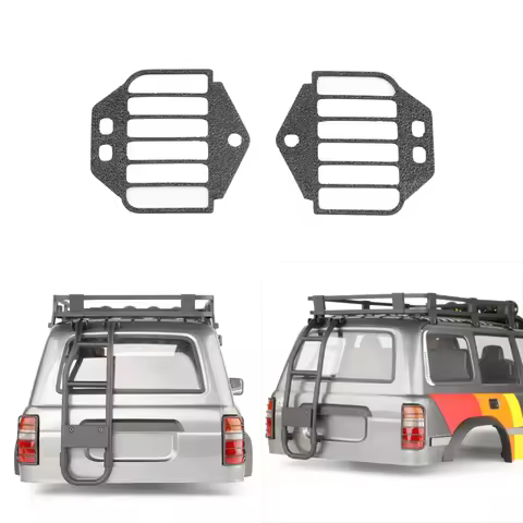 Simulated Soft Rubber Tail Light Protective Mesh Cover for 1/10 FMS FCX10 LC80 Accessories