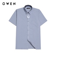 OWEN - Body Fit BA short-sleeved shirt220936NT color Gray, Coffee material