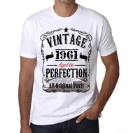 Men'S Graphic T-Shirt All Original Parts Aged To Perfection 1961 63Rd Birthday