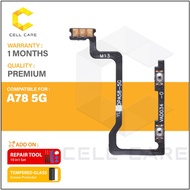 Power Volume Ribbon Flex Cable Compatible For Oppo A78 5g Cph2483