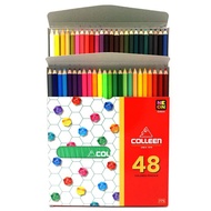 สีไม้คอลลีน colleen 24 สี /36 สี / 48 สี Colored pencils สีไม้ colleen ดินสอระบายสีอย่างดี สีไม้ 24 สีคอลลีน สีไม้ระบายสี  สีไม้ 36 สี (1 กล่อง) สี colleen 48 สี