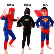 Halloween Children's Costume Show Cloak Superman Batman Spiderman Clothes Set Anime COS Show Hallowe