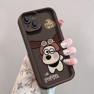 สุนัขตลก เคสโทรศัพท์มือถือ Tpu For OPPO เคส A5 A9 A57 Reno 8T A31 2020 A53 A16 A17K A15 A33 A54 A55 A72 A92 A58 A76 A96 A12S A12 A5S A57E A33 A1K Reno 6 5 5F F19 Pro ซิลิโคนนิ่ม กันกระแทก สีพื้น เคสอ