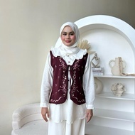 Leyka Vest Top With White Top Cotton Korean Style Cute Outfit Croquette Design