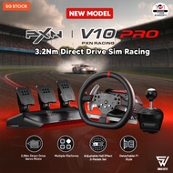 【SG】PXN V10 Pro Direct Drive Servo Simulator Racing Wheel Set 3 Pedals H Shifter PS4 PS5 Xbox PC F1
