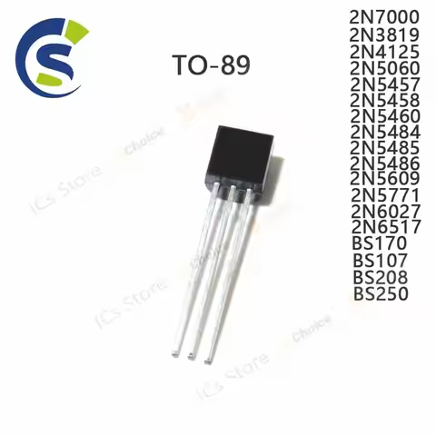 10pcs 2N7000 2N3819 2N4125 2N5060 2N5457 2N5458 2N5460 2N5484 2N5485 2N5486 2N5609 2N5771 2N6027 2N6