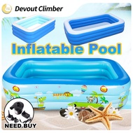 Rectangular Inflatable Swimming Pool  3 Layer Children's pool Indoor / Outdoor Multifunctional Pool