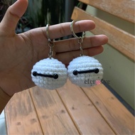 GANTUNGAN [el.crosye] Baymax Knitted Keychain | Baymax Crochet Keychain | Amigurumi Baymax