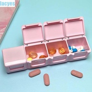 LACYES Pill Box Portable Vitamins Storage Container Medicine Organizer Cut Compartment Medicine Pill Box