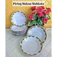 CROWN DINNER PLATE 21CM MAHKOTA CERAMIC PLATE/ 8INC CROWN DINNER PLATE/ 21CM DINNER PLATE/