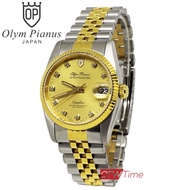 O.P (Olym Pianus) นาฬิกาข้อมือผู้ชาย Sportmaster Automatic สายสแตนเลส รุ่น 89322AM SG09 (Gold)