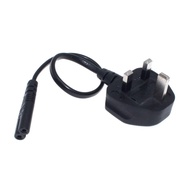 High Quality BS1363 UK HK 3pin male Plug to IEC 320 C7 female AC Short Power Cable Adapter Charger M