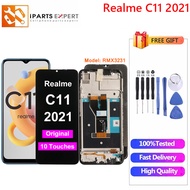 IPARTSEXPERT Original LCD For Realme C11 2021 RMX3231 LCD Display Touch Screen With Frame Replacement For OPPO Realme C11 2021 Screen