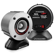 Pyramid 300 Watt Marine Tweeter Speaker - 3.75” Aluminum Bullet Horn w/ 1” Titanium Dome Tweeter, 2k