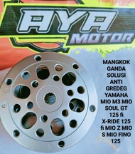 mangkok ganda racing solusi anti gredeg yamaha Mio m3 X-Ride125 Mio soul125 Mio Fino125 Mio S Mio125