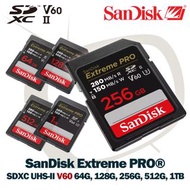 SanDisk Extreme Pro SD SDXC UHS-II V60 ( 64G/128G/256G/512G/1TB ) 250MB/s