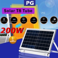 200W T8 solar light tube/t8 lampu panjang solar/Photo sensor outdoor lampu/waterproof led solar ligh