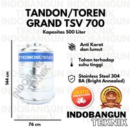 Tandon Toren Tangki Air Stainless TSV 700 (500 Liter) Tedmond Grand