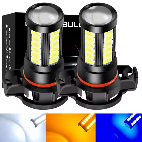 2PCS PSX24W H8 H11 H16 JP PSX26W 9006 HB4 9005 HB3 P13W 1500LM 5730 Chip LED Bulb Car Anti Fog Light