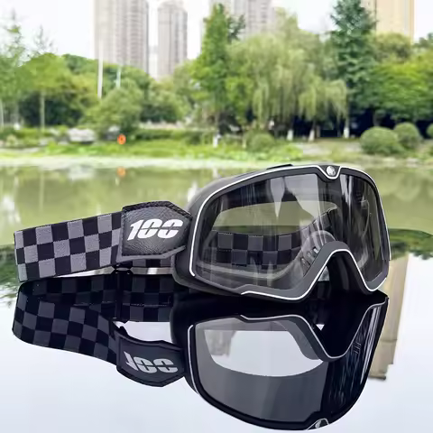 Vintage Motorcycle Goggles Off-Road Riding Windscreen Anti-Fog Glasses Skiing Helmet Goggles Accesso