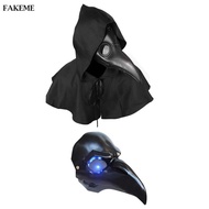 FAKEME Plague Doctor Mask Costume Accessories Unique Adjustable Lightweight Rivet Bird